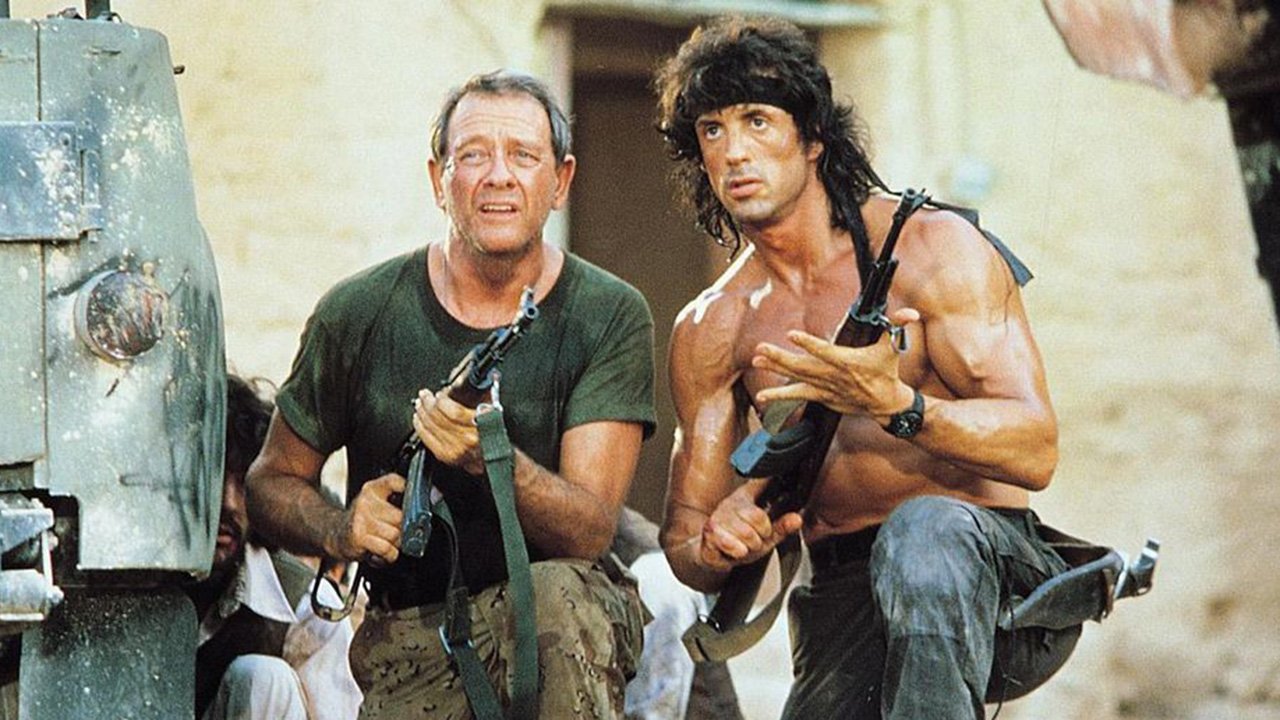 Richard Crenna et Sylvester Stallone — Rambo III, 1988