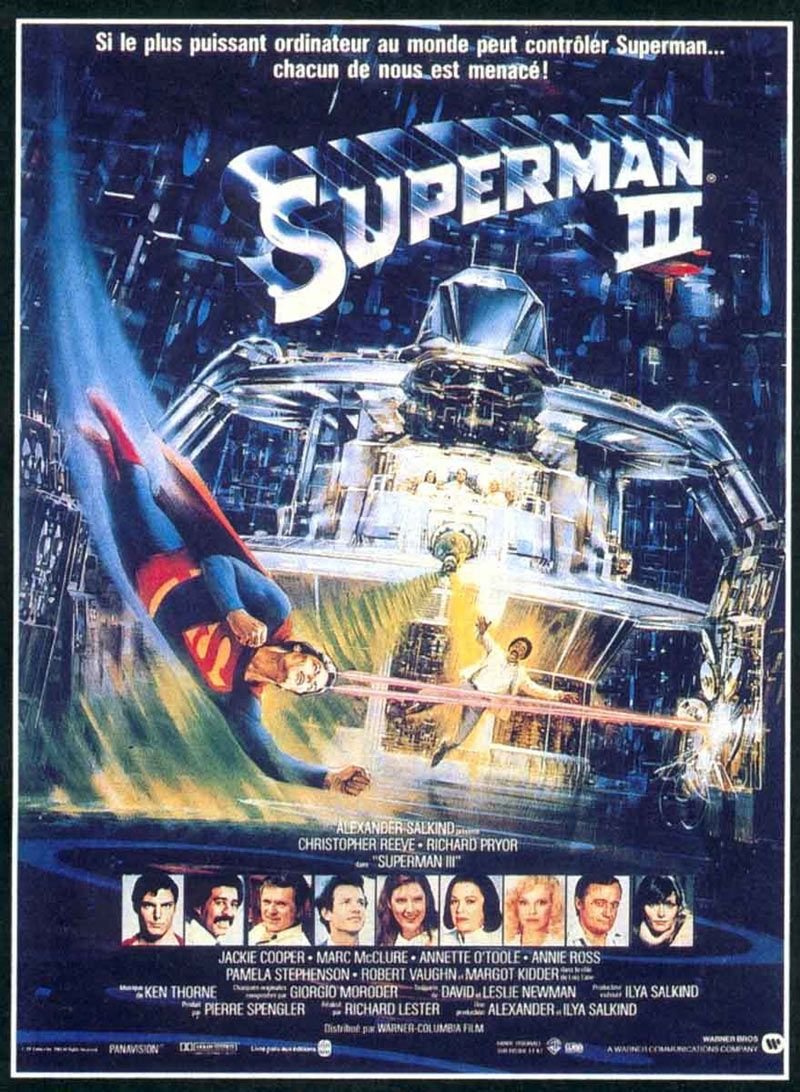 Superman III — affiche française, 1983